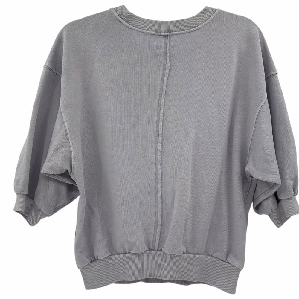 Anthropologie Pilcro Niki Bubble Sweatshirt in Lilac Purple Size Small Cotton - Picture 2 of 5